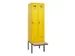 locker met bank,voor scheiding van kleding,HxBxD 2120x600x815mm,2vak