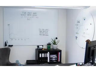 Glasmagneetbord Naga 120x180cm Pure White - 4