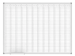 Magnetische Jaarplanner MAULstandard 90x120cm - 1