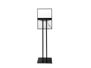 Verlicht Menustandaard LED Slide In A2 Zwart - 7