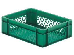 Euronorm-Stapelbak 13l H X L X B 145x400x300mm Groen