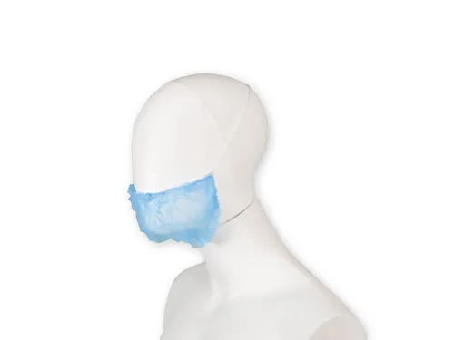 Baardnet Hynex non-woven blauw pp 100 stuks