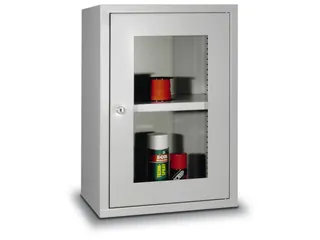 Hangkast 600x400x300mm Achterwand Glad Ral 7035 Front Ral 7035 - 1