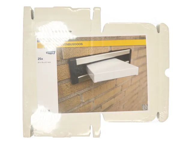 Brievenbusdoos Raadhuis 210x150x27mm 25stuks