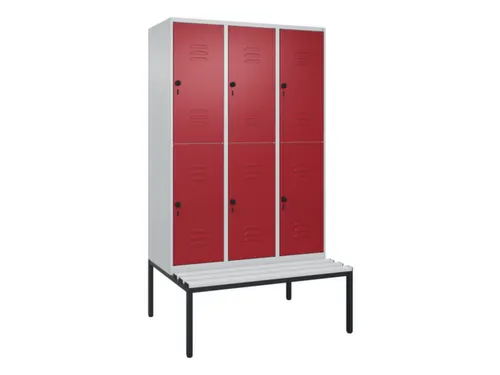 Dubbeldekse dekenkist,HxBxD 2120x1200x815mm,3x2vak.,vak B 400mm