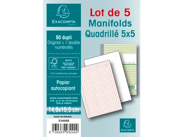 Orderboek Q5x5 14,8x 10,5cm 50bl dupli