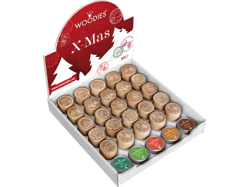 Stempels en stempelkussen Woodies Christmas afbeelding