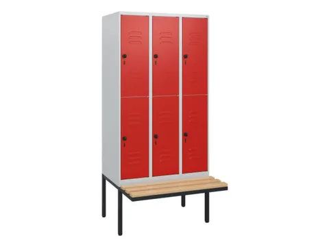 Dubbeldekse dekenkist,HxBxD 1950x900x815mm,3x2vak.,vak B 300mm