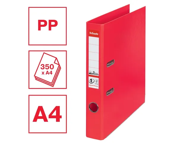 Ordner Esselte No 1 Power PP 50 mm rood 5 stuks