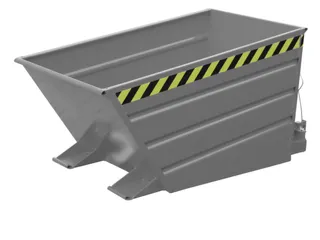 kiepbak,HxLxB 730x1375x800mm,0,5m³,draagverm. 750kg,RAL7005 - 1