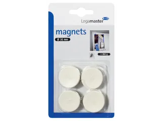 Magneet Legamaster 30mm 850gr wit 4 stuks - 1