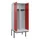 PBM-locker met bank,HxBxD 2120x800x815mm,2vak,vak B 400mm,draaigrendel