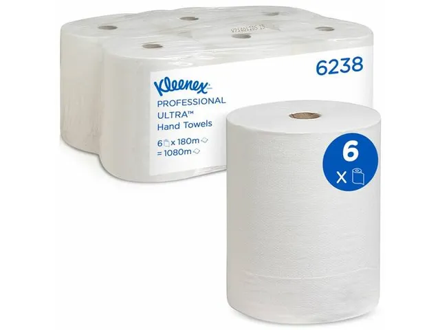 handdoekrol 6238 Ultra Airflex 2-laags wit 180mx19.8cm 6 stuks