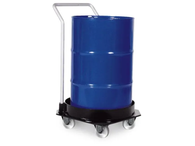 bac de rétention PE mobile p. fût 1x200l vol. rétention 25l