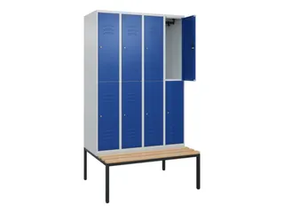 Dubbeldekse dekenkist,HxBxD 2120x1200x815mm,4x2vak.,vak B 300mm - 2