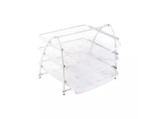 Meshtray 3 set van drie uitschuifbare brievenbakjes voor A4 formaat me - 2