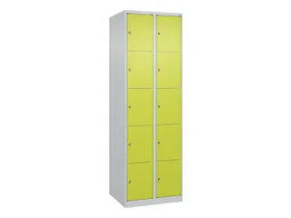 lockerkast,HxBxD 1850x600x500mm,2x5vakken,vak B 300mm,cil.-slot - 1