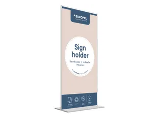 Europel Kaarthouder T-standaard 105 x 210 mm Staand Acryl - 1
