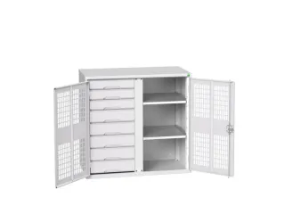 universele kast,HxBxD 1000x1050x550mm,2xStalen bodem,8lade(n) - 1
