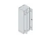 locker voor scheiding van kleding,HxBxD 1950x600x500mm,2vak