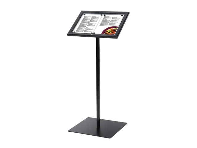 Menustandaard Vergrendelbaar Zwart 2xA4