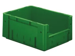 Euronorm Stapelkrat Groen 175x400x300mm 14.5l Gesloten Grijpopening