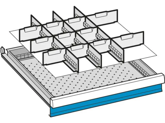 Indelingsmateriaal voor front H 100mm