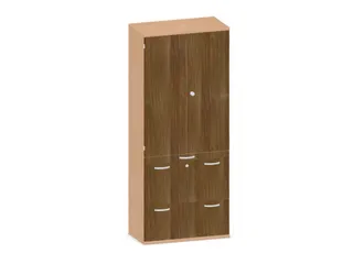 kantoorkast,HxBxD 1920x800x430mm,decor romp beuken,decor front noten - 1