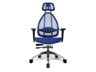 Topstar Bureaustoel Open Base + Art OPEN ART 10 Hoofdsteun Blauw - 2