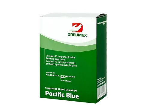 Luchtverfrisser Dreumex Gold Fresh Pacific Blue 15 strips
