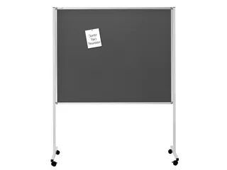 Multiboard mobile XL Met Grijs Prikbord 120x150cm - 2