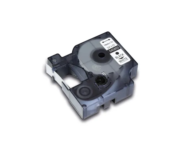 tapecassette Kangaro Dymo S0720830/45803 D1 zwart op wit 19mmx7m