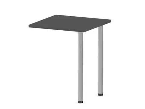 aanbouwtafel,i.h.v.,HxBxD 720-840x600x600mm,MS-donkergrijs