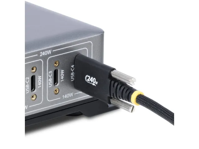 StarTech.com 2 Meter USB-C Laadkabel met Zijschroefvergrendeling