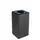 Circulaire Afvalbak BrickBin Paper 65 Liter Zwart BLauw