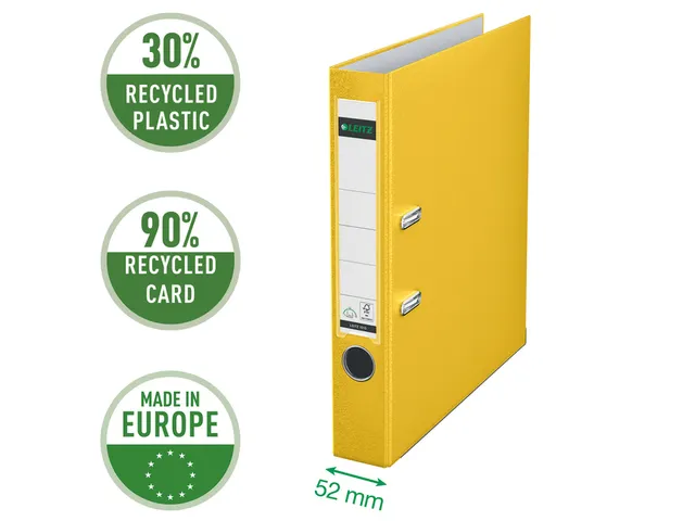 Ordner Leitz 1015 A4 50mm PP geel