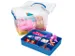 Q-line opbergbox 15L met bakje transparant blauw - 40x30x18cm
