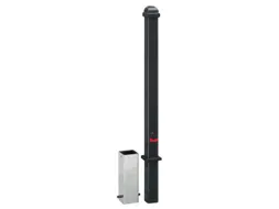 Trottoirpaal 900mm 70x70mm Met Halve Kogel-kap Uitneembaar/Afsluitbaar