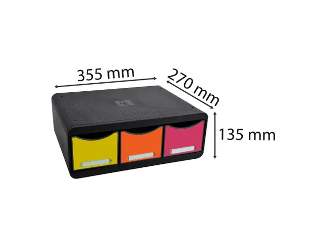 TOOLBOX MAXI 3 lades IDERAMA harlekijn