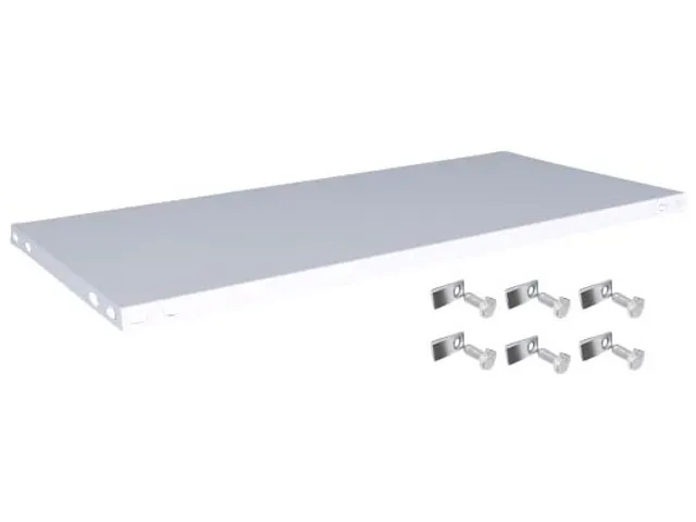 legbord,v. magazijnstelling,BxD 1300x600mm,vakl. 200kg,staal,RAL7035