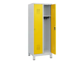 schoollocker,HxBxD 1630x600x500mm,2vak,vak B 300mm,cil.-slot,voeten - 1