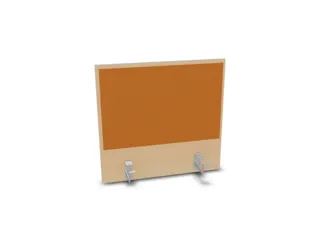 opzetpaneel,v. bureau,aanbouw achter,B 600mm,NE-esdoorn,BN3005-geel - 1