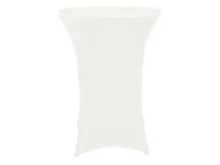 Hoes voor statafel Stretch Wit Rond Ø 80 cm x 100 cm - 2