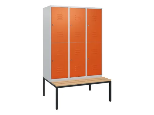 Dubbeldekse dekenkist,HxBxD 1950x1200x815mm,3x2vak.,vak B 400mm