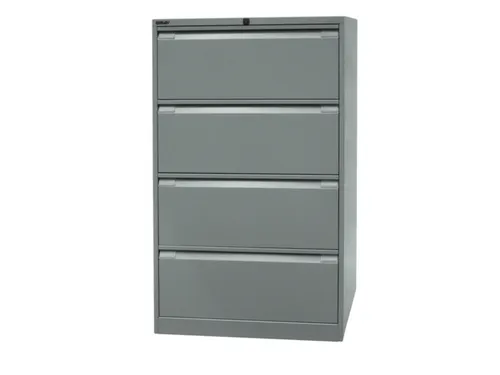 hangmappenkast HxBxD 1321x800x622mm 4hangmappenframes zilver