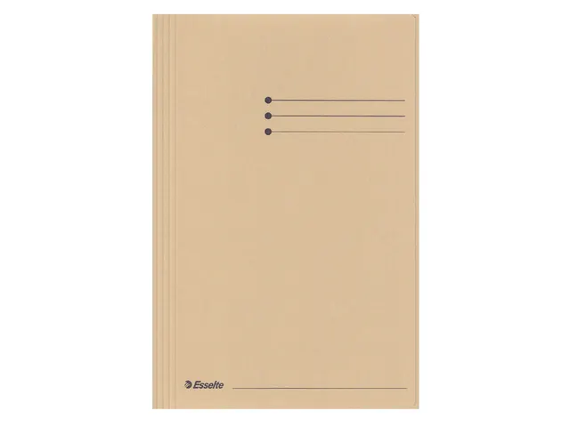 Dossiermap Esselte folio 3 kleppen manilla 275gr gems