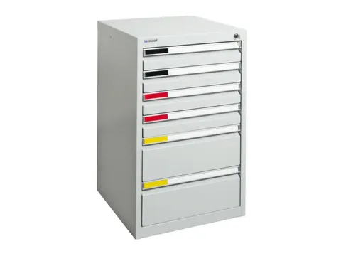 Ladekast Hxbxd 900x500x500mm 6 Laden Romp Ral7035