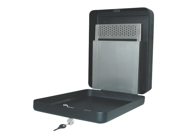 Wandasbak staal 24x30x9cm 3L met 2 sleutels