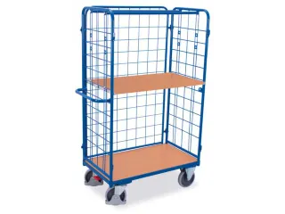 etagewagen,draagverm. 500kg,2etage(s),laadvl. LxB 1000x700mm,houtetage - 1