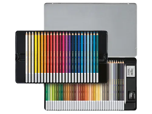 Kleurpotloden STABILO CarbOthello kalkpastel assorti blik à 60 stuks